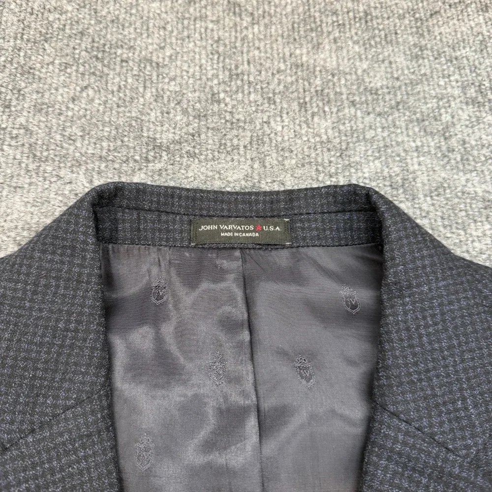 John Varvatos Blazer Mens 48R Made In Italy 100% Wool Jacket Tag 48R